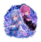 Pinky Driver Crystalline Speed Sticker Set