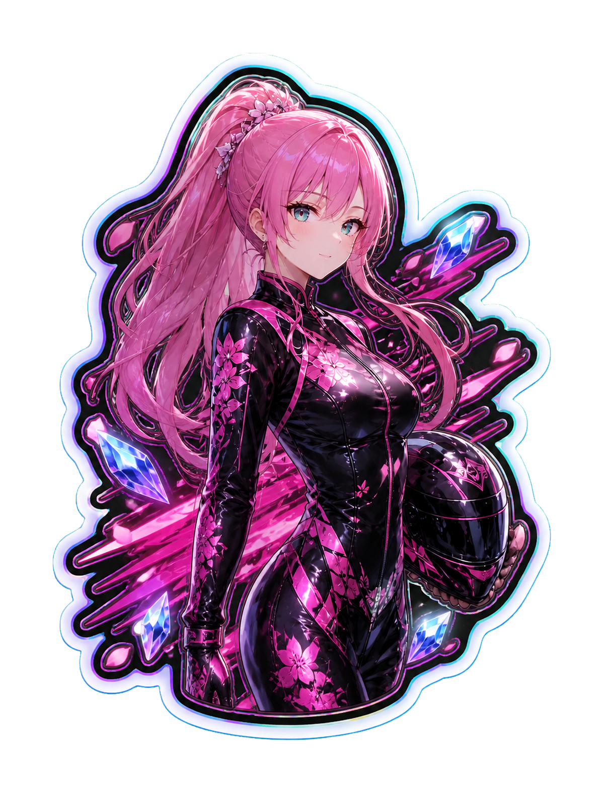 Pinky Driver Crystalline Speed Sticker Set