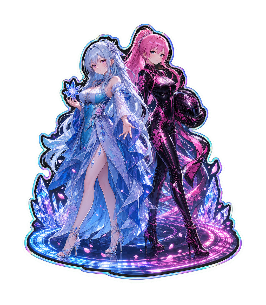 Pinky Driver Crystalline Speed Sticker Set