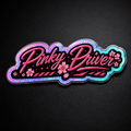 Pinky Driver cosmic shift die cut sticker logo