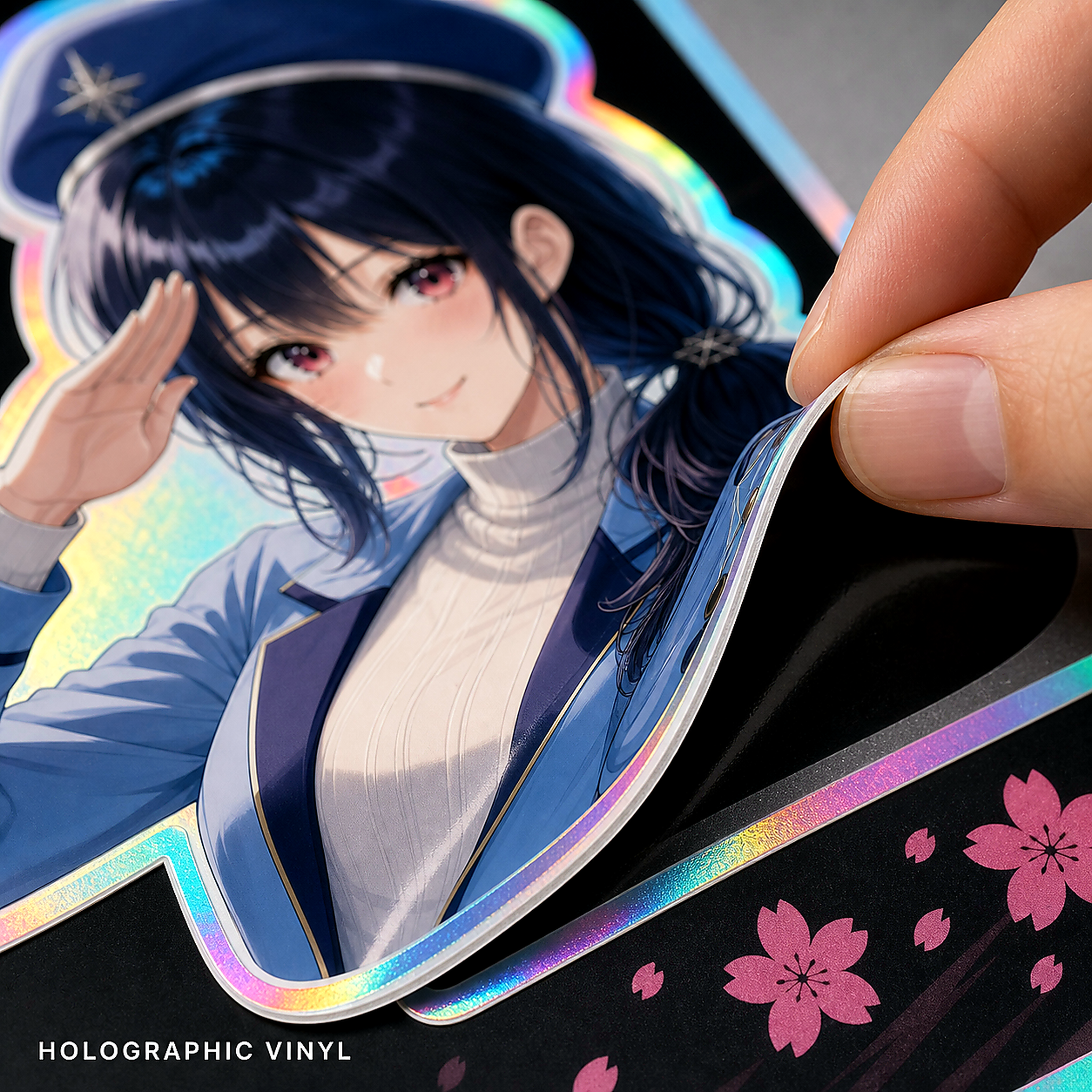 Pinky Driver Midnight Navy Holographic Decal Set product view 2