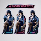 Pinky Driver Midnight Navy Holographic Decal Set product view 5