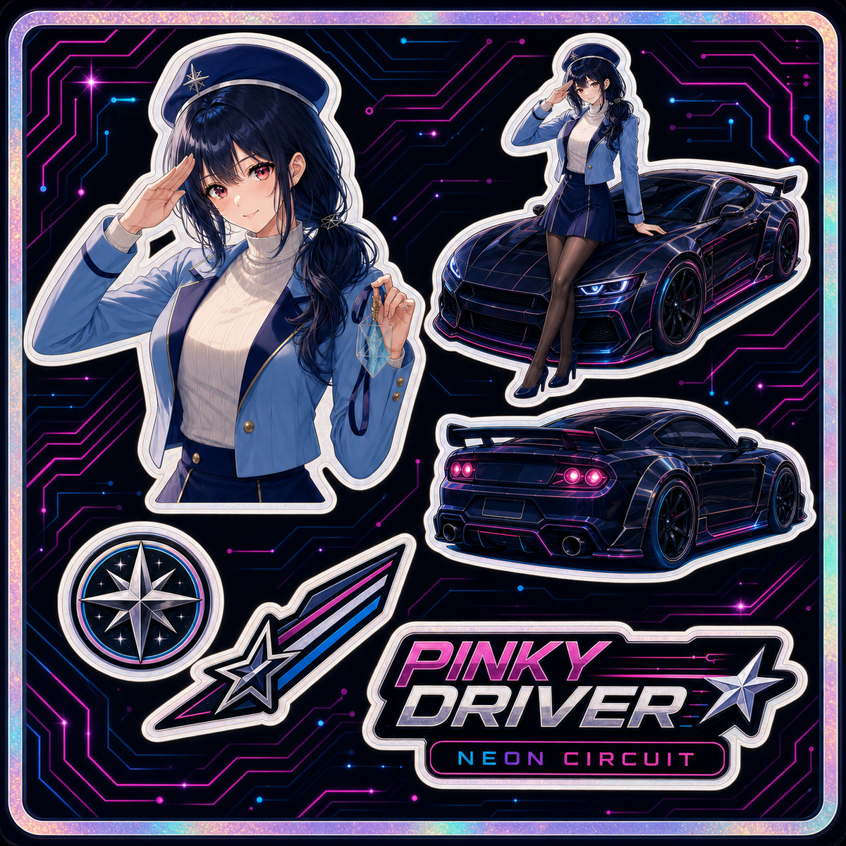 Pinky Driver Neon Circuit Style Pack product hero