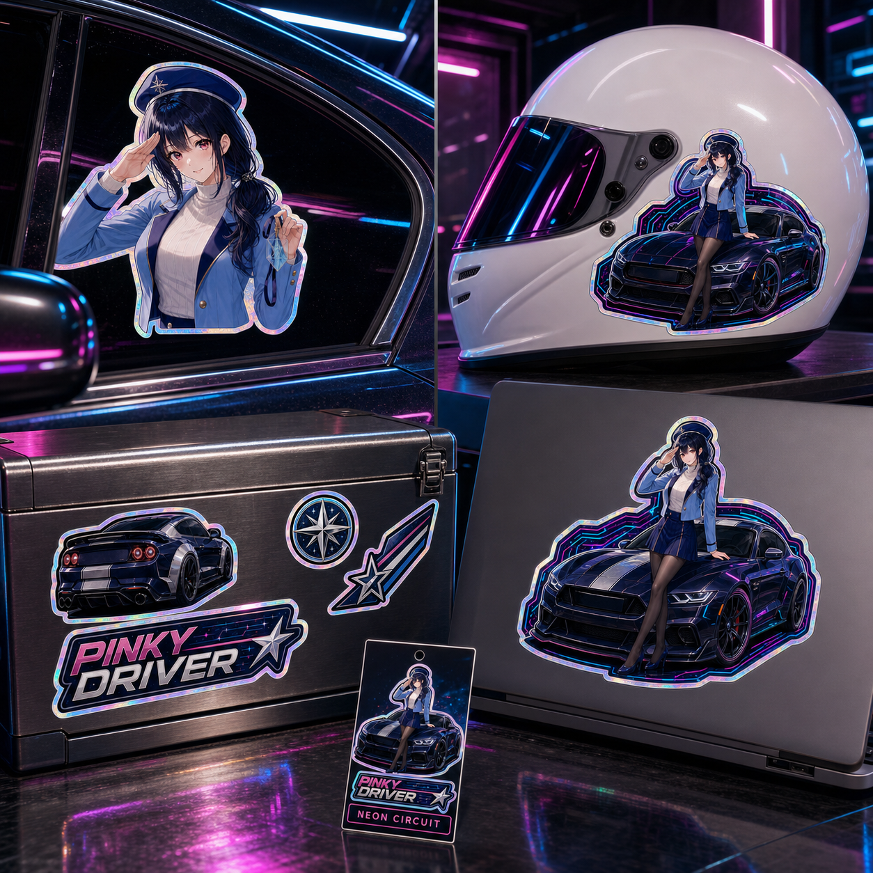 Pinky Driver Neon Circuit Style Pack product view 4