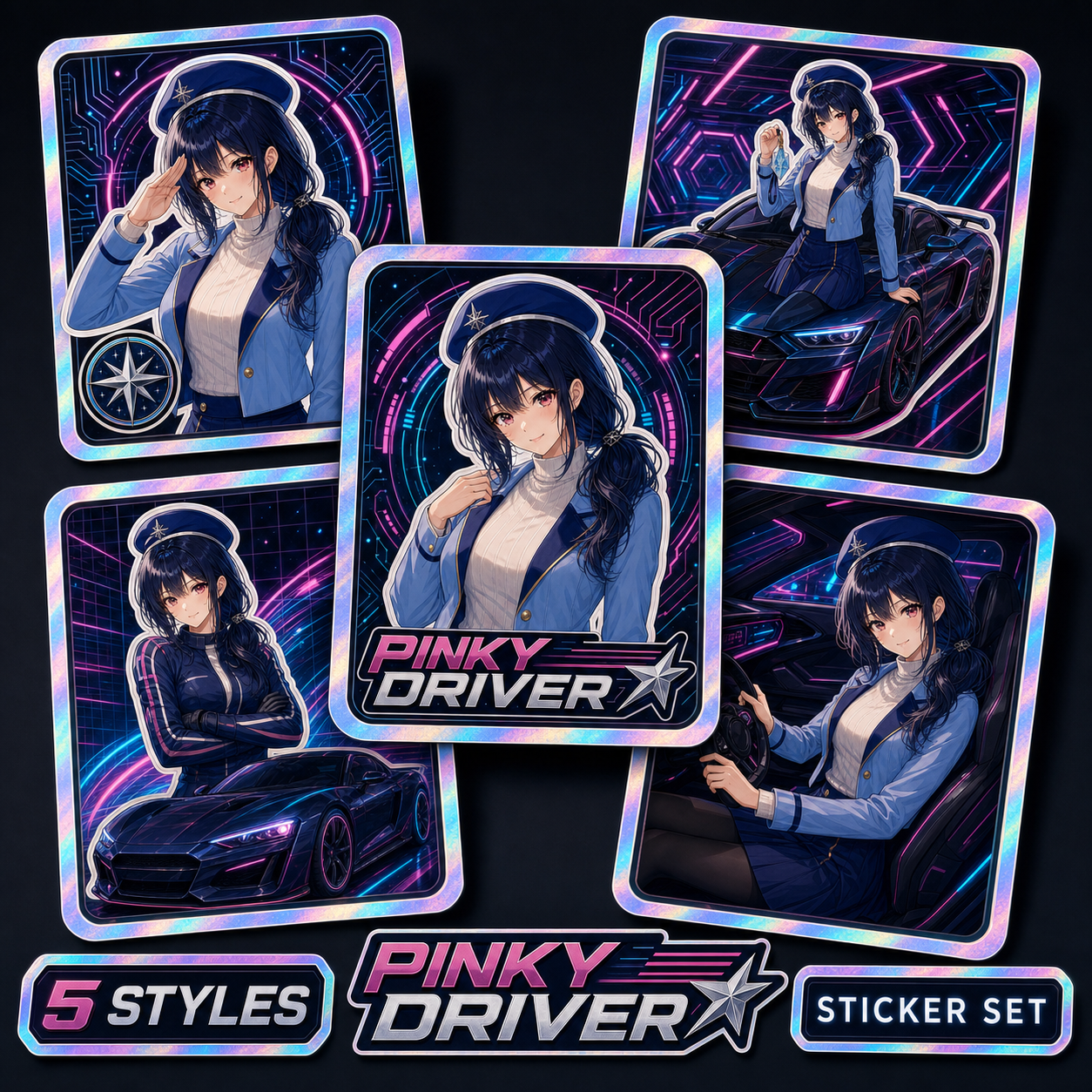 Pinky Driver Neon Circuit Style Pack product view 5