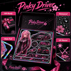 Pinky Driver Premium Gift Box sticker set feature detail