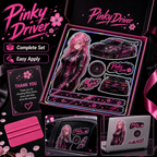 Pinky Driver Premium Gift Box sticker set application view