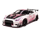 Sakura pink racing car front sticker