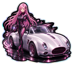 Sakura night driver with white roadster sticker