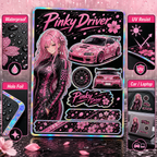 Pinky Driver Sakura Rain sticker set feature detail