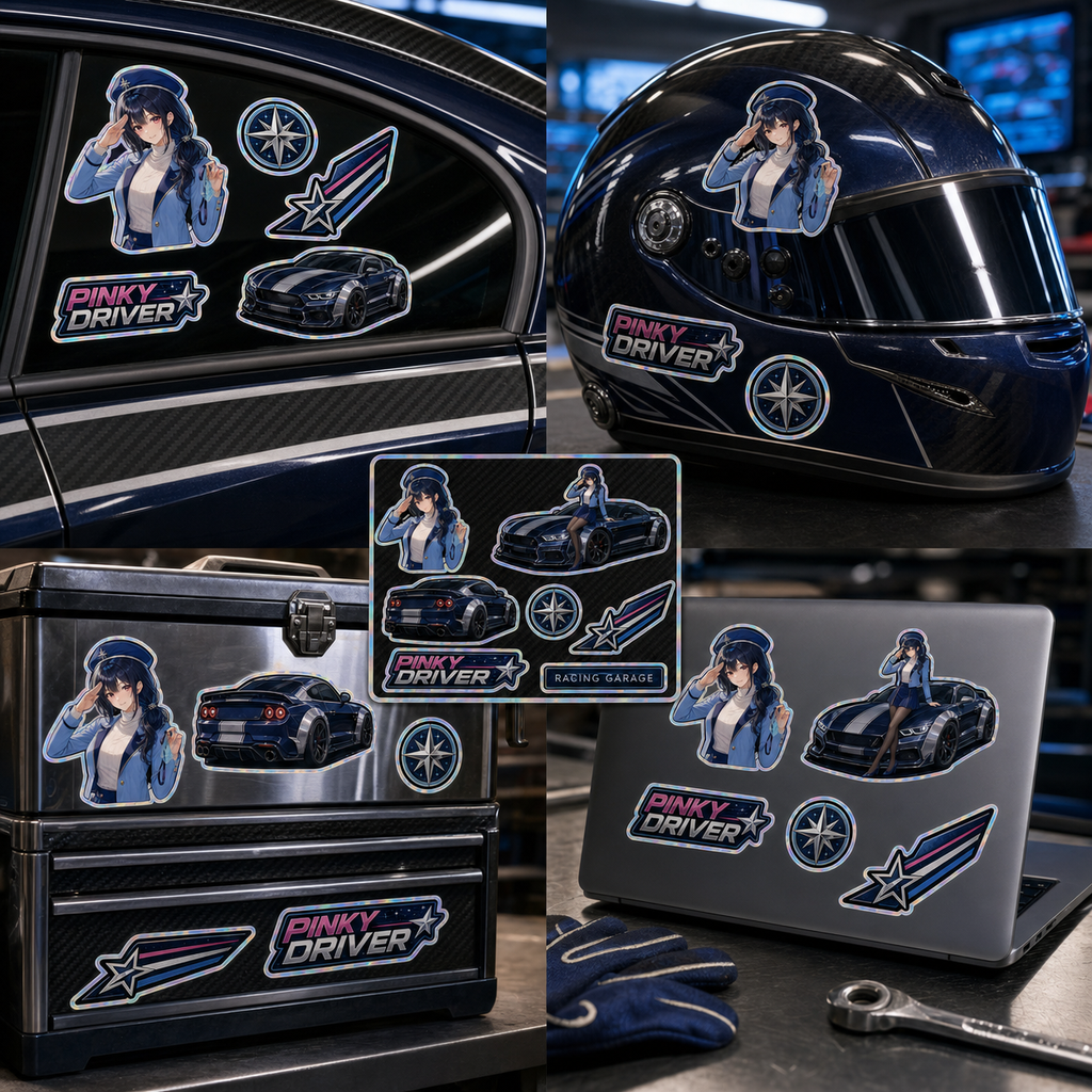 Pinky Driver Blue Racing Garage Style Pack product view 4