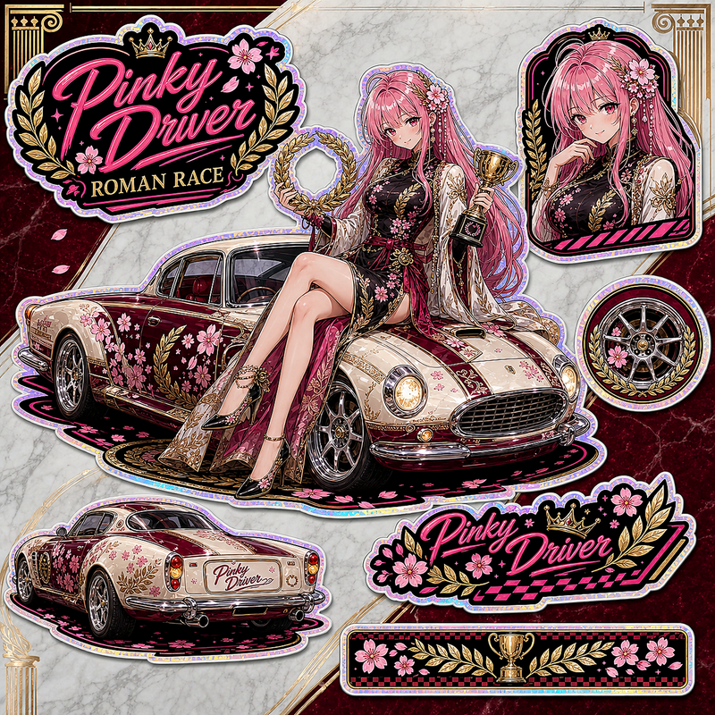 Pinky Driver Roman Laurel GT Sticker Set product view 1