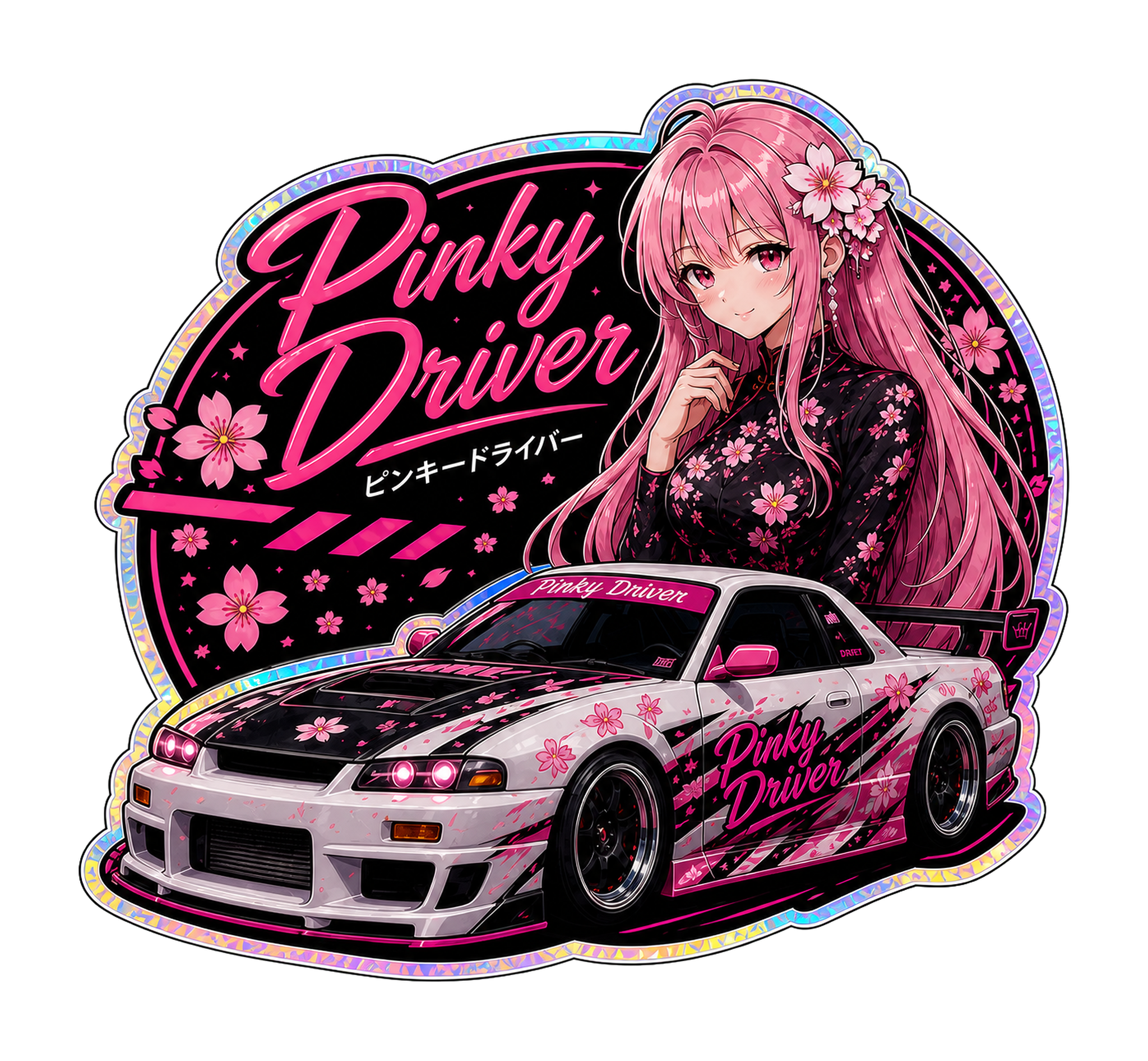 Pinky Driver Sakura Multi Sticker Set product view 3